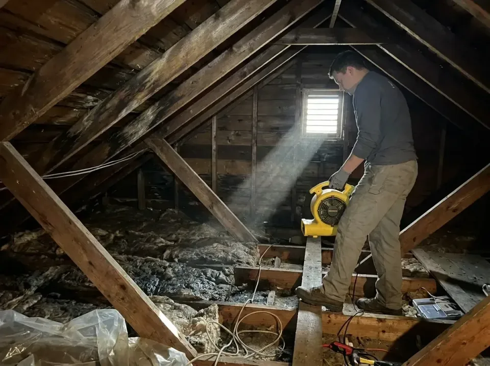 attic-water-damage-drying-proc-007 — frequently asked questions, Emergency Water Extraction & 24/7 Flood Response in Citrone…